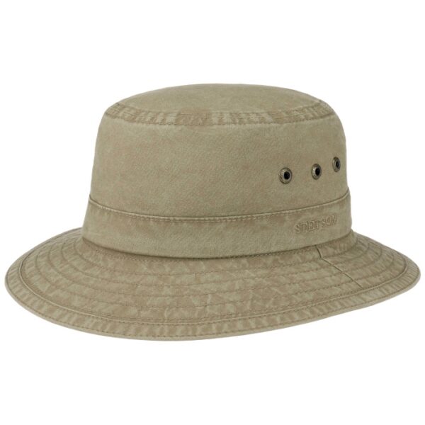 Stetson Grønet Delave Organic Cotton UPF40+, Khaki-2XL - Hat