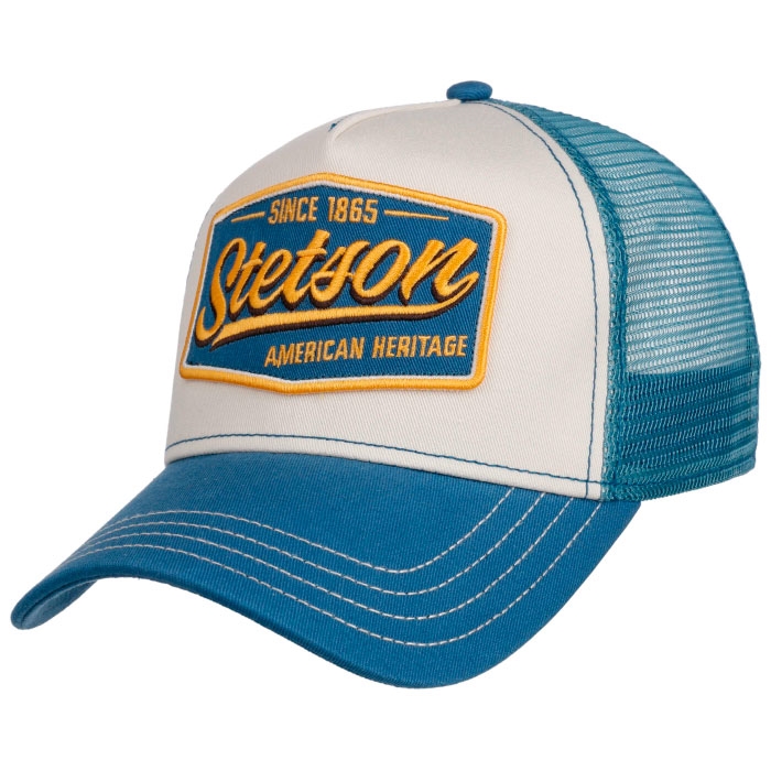Stetson Trucker Cap American Heritage 1865, blue - Baseball cap, kasket