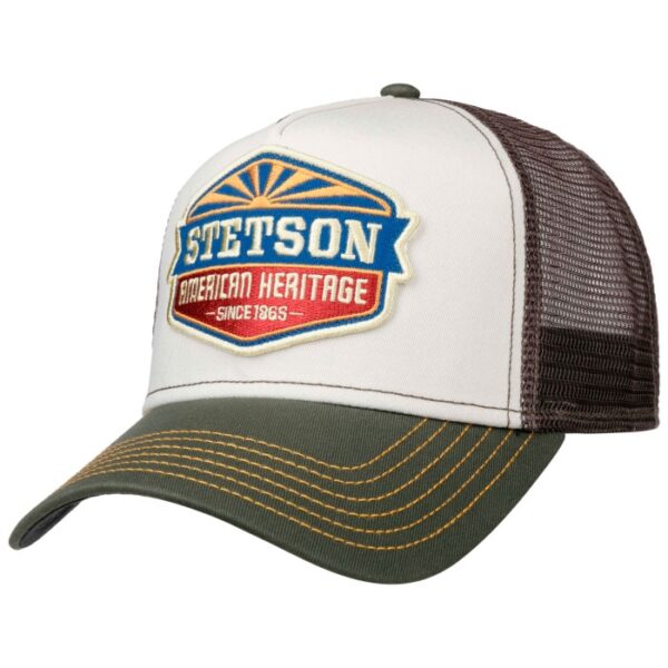 Stetson Trucker Cap American Heritage 1865, olive - Baseball cap, kasket