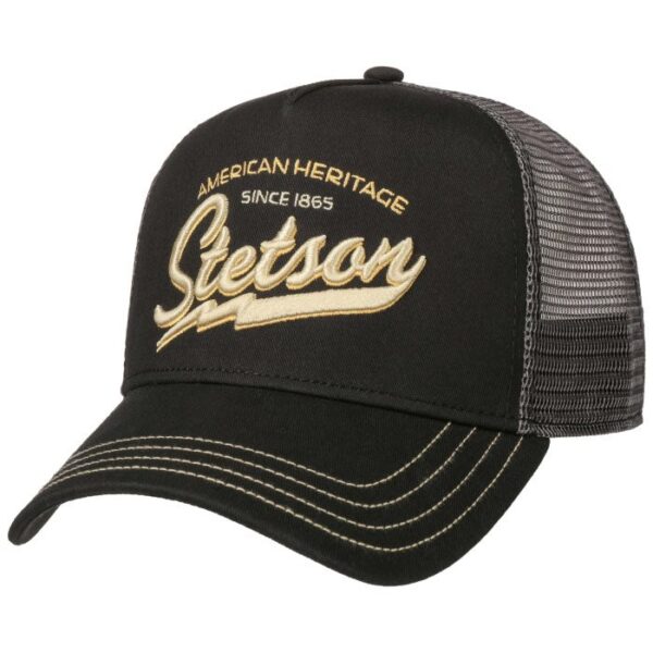 Stetson Trucker Cap American Heritage, Sort - Baseball cap, kasket