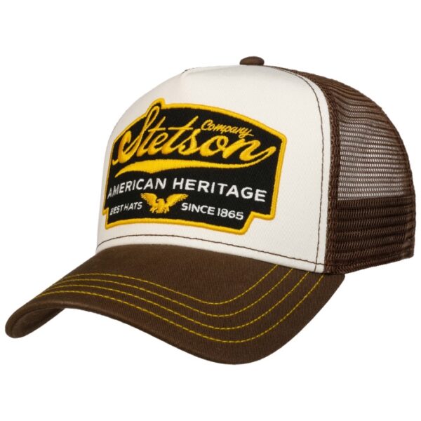 Stetson Trucker Cap American Heritage, brun/creme - Baseball cap, kasket