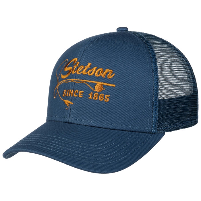 Stetson Trucker Cap Fishing Rod, blå - Baseball cap, kasket