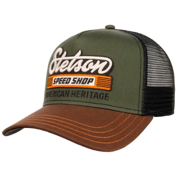 Stetson Trucker Cap Speed Shop m/, grøn - Baseball cap, kasket