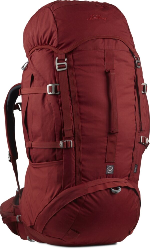Stor vandrerygsæk dame | Gnaur 75 RS - Lundhags - Dark Red