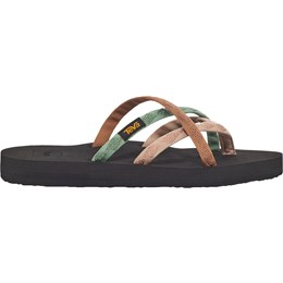 Teva Olowahu Sandal Dame EU 37 Sort/Grøn Klip-klappere