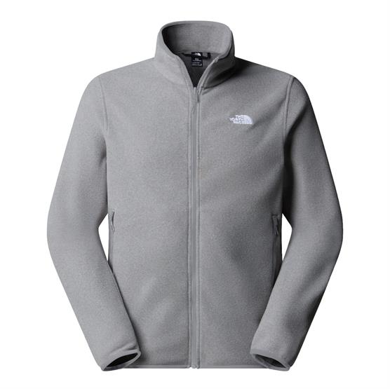 The North Face Mens Glacier Fleece Jacket, Mid Grey Heather