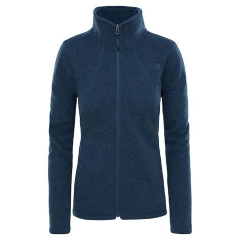 The North Face Womens Crescent Full Zip, Ink Blue Heather
