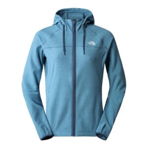 The North Face Womens Homesafe Full Zip Fleece Hoodie, Shady Blue / Sky Blue