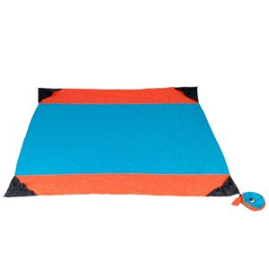 Ticket To The Moon Beach Blanket, aqua/Orange - Andet friluftsgrej