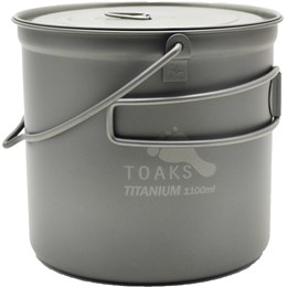 Toaks Titanium 1100 ml Pot with Bail Handle Gryder