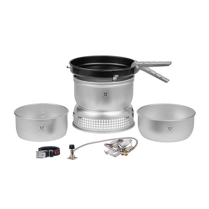 Trangia stormkøkken 25-3 UL Alu/Nonstik med gasbrænder, 3-4 pers. - Madlaving