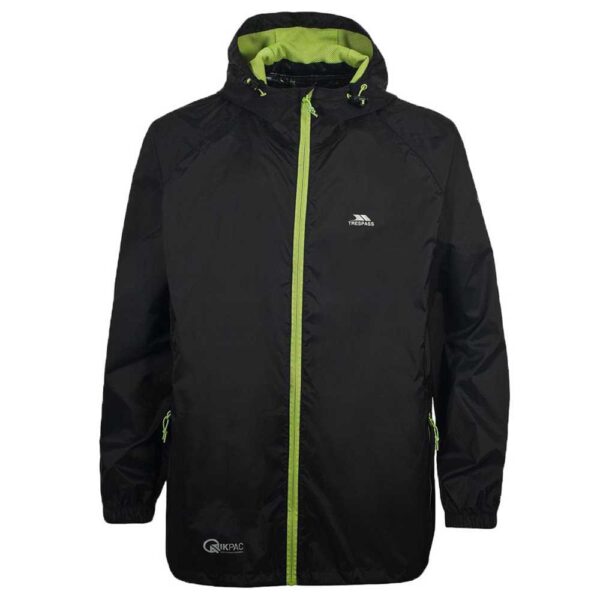 Trespass Qikpac Regnjakke Black XXL