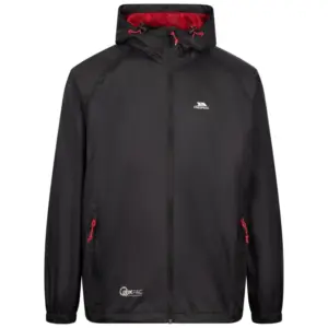 Trespass Qikpac Regnjakke Black/Red M