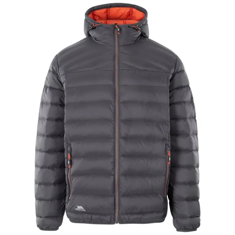 Trespass Whitman Dunjakke Dark Grey/Burnt Orange M