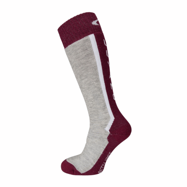 Ulvang Aktiv knee Junior Skisokker børn - 25-27 - Fig/Grey Melange