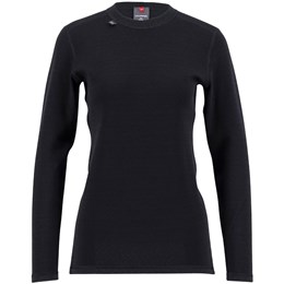 Ulvang Comfort 200 Round Neck Dame S Sort Undertrøjer