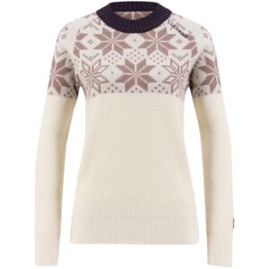 Ulvang Rav Kiby Round neck dame 100% uld, vanilla/plum-L - Trøjer