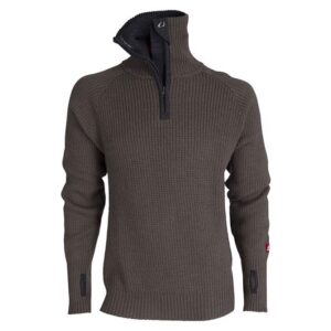 Ulvang Rav sweater w/zip uldtrøje-tea green/charcoal melange-M - Trøjer