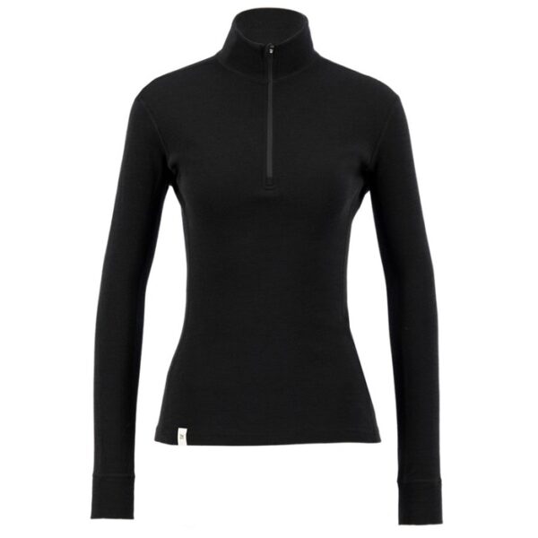 Ulvang Thermo 100 Half Zip Kvinder / Damer, black-L - Undertøj