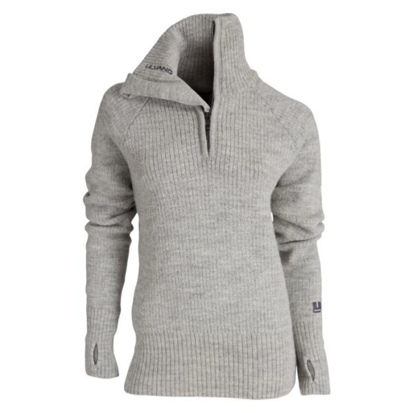 Ulvang Vegard Half-Zip Kvinder / Damer 100% norsk uld, Beige melange-XL - Trøjer