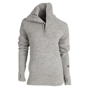 Ulvang Vegard Half-Zip Kvinder / Damer 100% norsk uld, nature melange-M - Trøjer