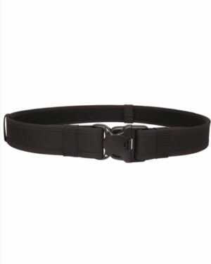 Vagt bælte | BLACK 50MM SECURITY QUICK RELEASE BELT - MIL-TEC - 130 CM