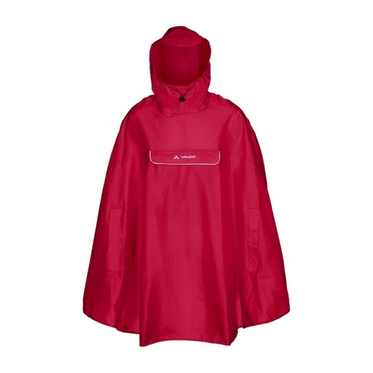 Vaude Valdipino Regnponcho - S - Indian Red