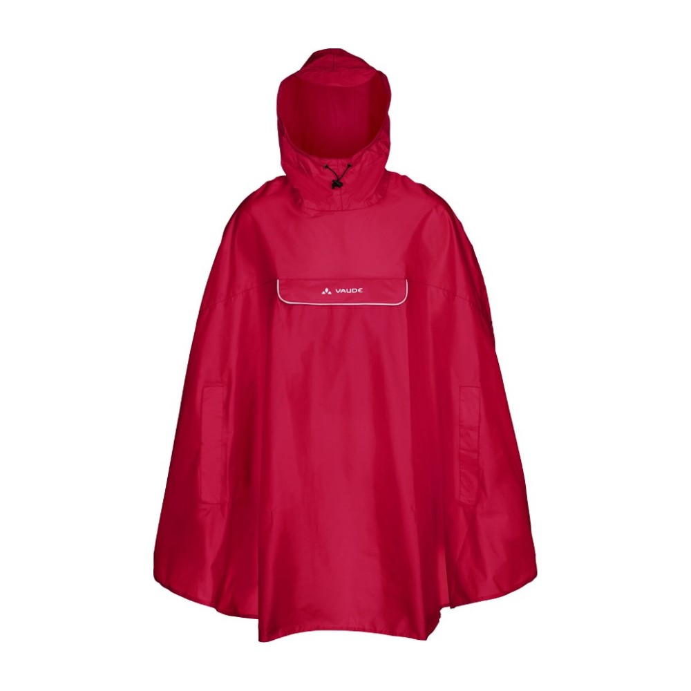 Vaude Valdipino Regnponcho - S - Indian Red