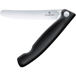 Victorinox Swiss Classic Picnic Knife, Wavy Sort Foldeknive