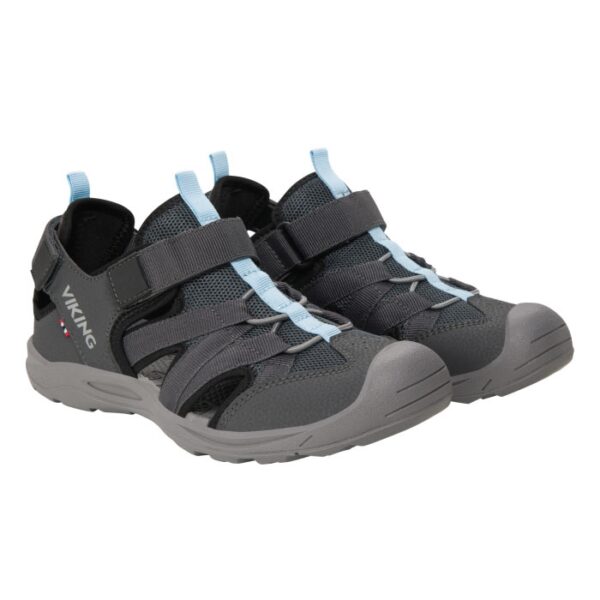 Viking Adventure sandal, charcoal/light blue-36 - Sandaler