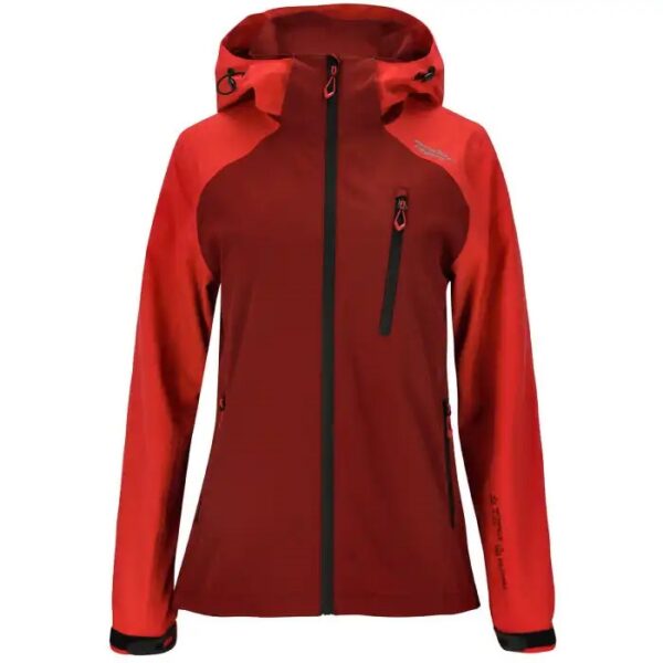 Weather Report Brunia W AWG regnjakke Dame 15.000mm-rococco Rød-38 - Regntøj, poncho