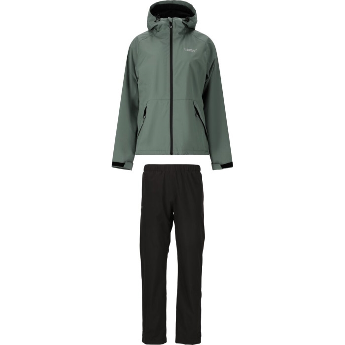 Weather Report Gust Kvinder / Damer regnsæt 10.000mm-balsam green-42 - Regntøj, poncho