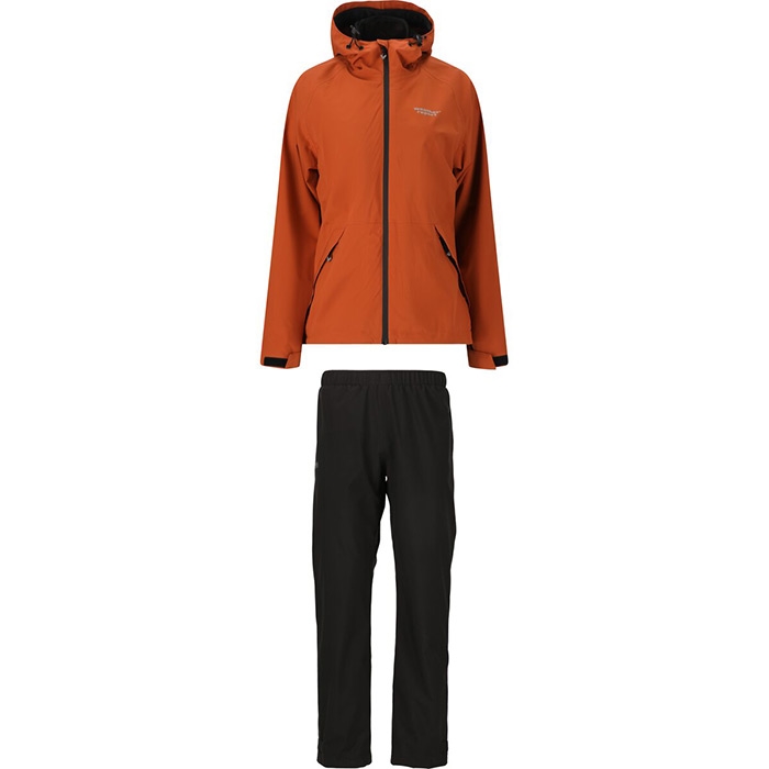 Weather Report Gust Kvinder / Damer regnsæt 10.000mm-burnt brick-40 - Regntøj, poncho