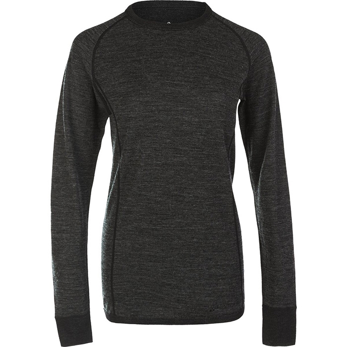 Whistler Brandi W "merinould" undertrøje top, dark grey-38 - Undertøj