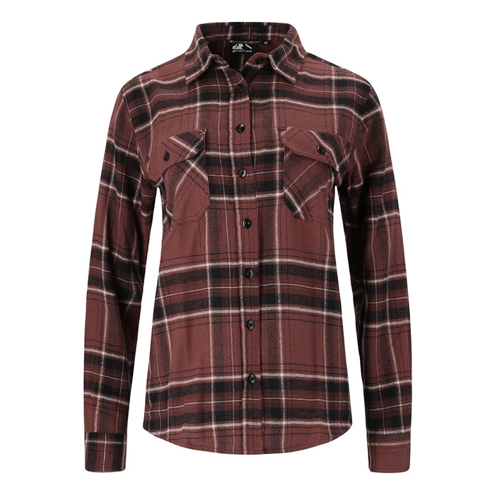 Whistler Jamba Dame flannel skjorte, marron-42 - Skjorter