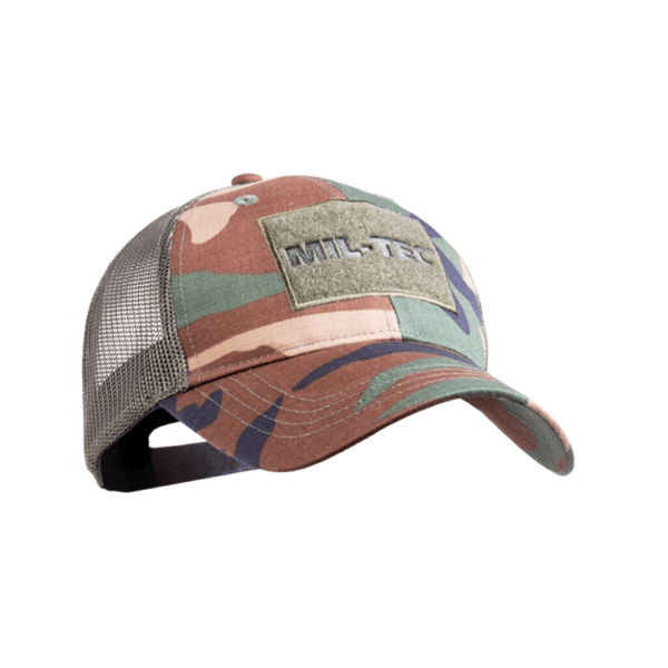 Woodland kasket - Trucker Baseball Cap - Mil-Tec