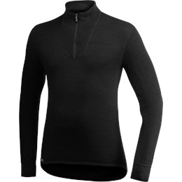 Woolpower Zip Turtleneck 200 Unisex XL Sort Undertrøjer