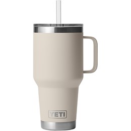 Yeti Rambler Termo Drikkedunk med Sugerør, 1 ltr Beige Drikkeflasker