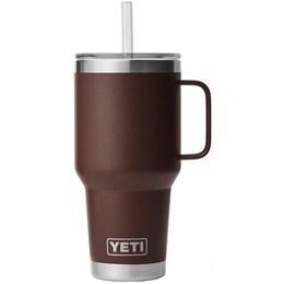 Yeti Rambler Termo Drikkedunk med Sugerør, 1 ltr Brun Drikkeflasker