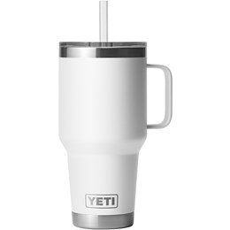 Yeti Rambler Termo Drikkedunk med Sugerør, 1 ltr Hvid Drikkeflasker