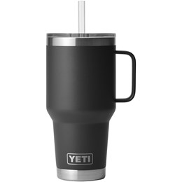 Yeti Rambler Termo Drikkedunk med Sugerør, 1 ltr Sort Drikkeflasker