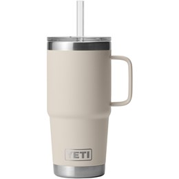 Yeti Rambler Termo Drikkedunk med Sugerør, 739 ml Beige Drikkeflasker