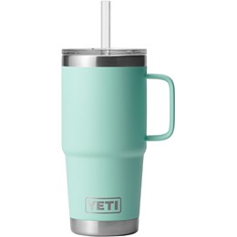 Yeti Rambler Termo Drikkedunk med Sugerør, 739 ml Blå Drikkeflasker